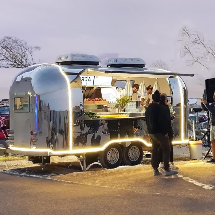 13FT Mirror Concession Airstream Food Trailer